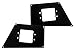 Go Rhino! Go Rhino 241731T Textured Black Powder Coat Finish Front Light Plate (BR10)
