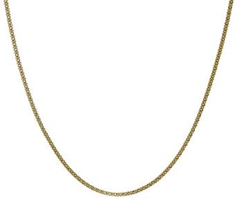 Yellow Gold Over Silver Coreana Popcorn Chain 18"