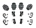Carlson Quality Brake Parts H5780Q Disc Brake Hardware Kit