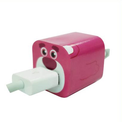 Disney Decoration Sticker Compatible with Apple iPhone 5W Charger/Adapter- Sticker Only Not Include Charger (Lots-o'-huggin' Bear)