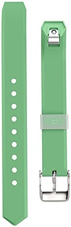 PeiModo Silicone Heart Rate Activity Wristband Replacement Watch Band Strap for Fitbit Alta Holder Accessories Bracelets (green)