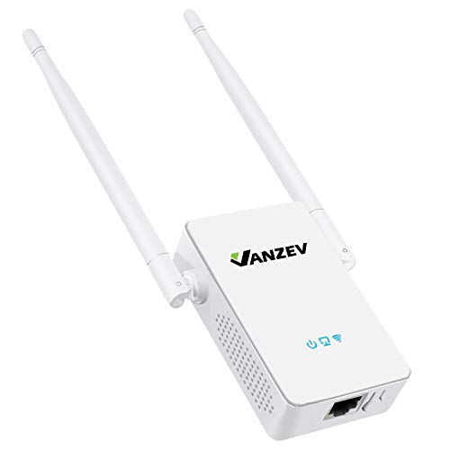 Amplificador-Senal-WiFi-1200Mbps-VANZEV-Repetidor-WiFi-Largo-Alcance-AC1200-de-Doble-Banda-24-GHz-y-5-GHz-Cobertura-Hasta-250-Puerto-Ethernet-WPS-Punto-Acceso-Compatibilidad-Universal-Blanco