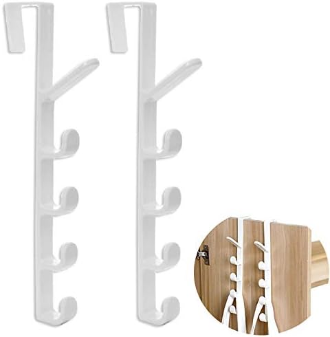 2個セット ドアフック ドアハンガーフック 扉 ドア用 ハンガーホルダー 取り付け簡単 吊り ドア 収納 省スペース 玄関 小物 飾り 白