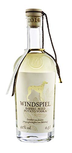 Windspiel Barrel Aged Potato Vodka 42 % vol. 1 x 0,5 Liter - Fassgelagerter Premium Manufaktur Vodka aus der deutschen…