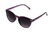 POP Fashionwear 60's Peace Hippie Retro Round Sunglasses (Black/Smoke Lens)