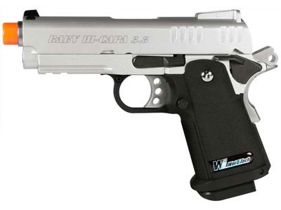 we baby hi-capa 3.8 gbb silver knife - 0.24 caliber(Airsoft Gun)