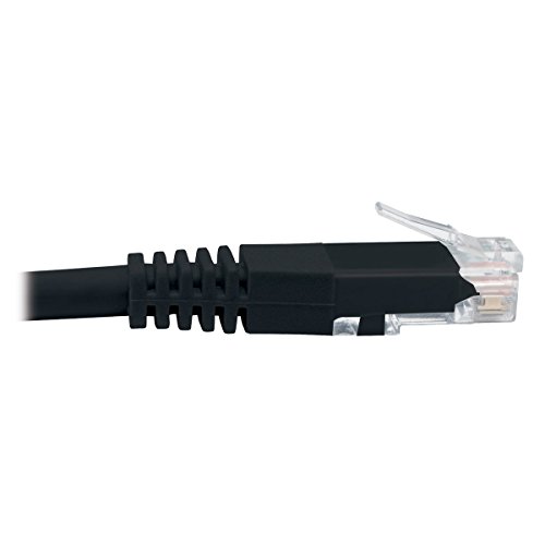 Tripp Lite Cat6 Cat5e Gigabit Molded Patch Cable RJ45 M/M 550MHz Black 35ft 35' (N200-035-BK)