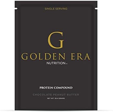 Golden Era Nutrition Whey Protein Compound Powder, Chocolate Peanut Butter Flavor, Gluten-Free, Single Serving