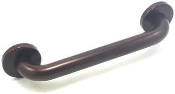WingIts WGB5YS12ORB STANDARD Series 12-Inch Length x 1.25-Inch Diameter Polyester (YS) Painted Stainless Steel Grab Bar, Oil Rubbed Bronze