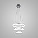 LightInTheBox Pendant Light Modern Design LED Living Three Rings Modern Simple Ceiling Light Fixture Chandeliers Lighting, Color=White