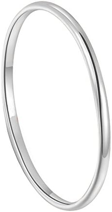 King Will Basic Men's 2mm 4mm 6mm 8mm High Polished Comfort Fit Domed Tungsten Carbide Ring Silver Black Wedding Band