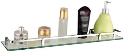 浴室強化ガラス棚 大人気 単層壁掛けシャワー棚化粧品棚浴室ミラーフロントストレージ仕上げツールオーガナイザーラック サイズ 70cm 浴室の棚 をインストールする簡単