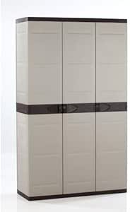 Plastiken M282964 - Armario de Resina 3 Puertas 176 x 105 x 44 cm