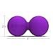 5BILLION FITNESS Peanut Massage Ball,Double Lacrosse Ball and Mobility Massage Ball for Physical Therapy - Deep Tissue Massage Tool for Myofascial Release, Muscle Relaxer, Acupoint Massage (Purple)
