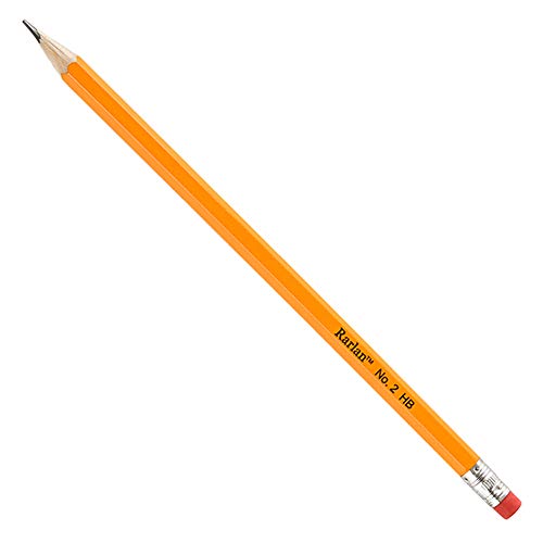 Rarlan Wood-Cased #2 HB Pencils, Pre-sharpened, 200 Count Classpack