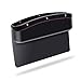 Car Seat Pockets Organizer Caddy Catcher Auto Filler Gap PU Leather Car Console Side Organizer for Cellphone Wallet Coin Key Credit Card - Car Interior Accessories (Black)