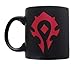 20oz OFFICIAL World of Warcraft HORDE GLOSS MATTE Black colored Ceramic Coffee Mug Novelty GIFT