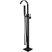 Senlesen Floor Mount Bathtub Faucet Free Standing Filler Tub with Handheld Shower Oil Rubbed Bronze