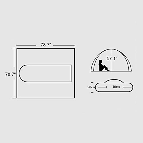 LBWNB Camping Digital-Sonnenschutz Tarnzelt, sehr atmungsaktiv Zwei Netze vorne und hinten, Polyester-Faser-Oxford-Tuch… – Bild 3