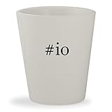 #io - White Hashtag Ceramic 1.5oz Shot Glass