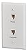 RCA RJ45/Phone and Internet Port Wall Plate - White (TPH551R)