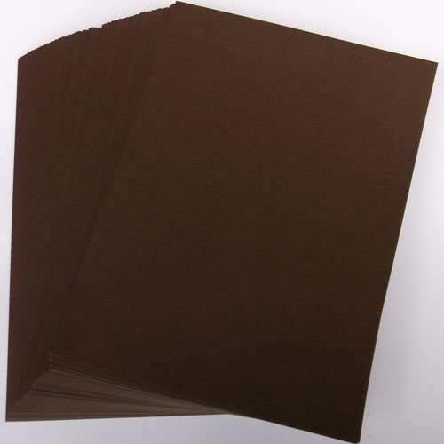 Brown A5 Card Stock by Stella Crafts x50 Sheets