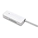Cable Matters Dual Slot USB C Card Reader (USB C SD Card Reader) in White for Micro SD, SDHC, SDXC Memory Cards - Thunderbolt 4 / USB4 / Thunderbolt 3 Port Compatible