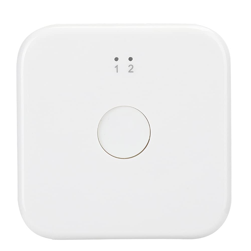 Goshyda Hdmi Splitter, ABS White Double Way Switcher, 2 In 1 Out/1 In 2 Out High Definition Split Screen Wide Compatibility HD Splitter, for TV, Projectors(white)