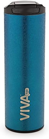 Stainless Steel Water Bottle, Double Wall Vacuum Insulated Travel Mug 100% Leak & Sweat Proof BPA Free, Cold 12 Hrs / Hot 12 Hrs Perfect for Camping, Cycling, Gym, School 500 ML by VIVA h2o