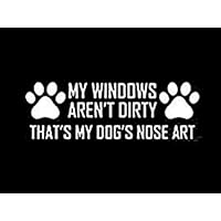 DesignsThatStick Dog Nose Art Vinyl Sticker Paw Print Decal 7" E86 Funny Wall Laptop Car Puppy Breeder Love Canine