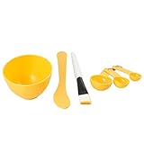 uxcell Facial Beauty Skin Care Mask Mixing Bowl Stick Brush Gauge 4 in 1