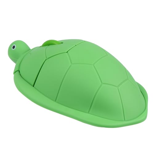 elec Space Wireless Turtle-Shaped Mouse, Rechargeable, Bluetooth, 3 Buttons, 12 x 7.7 cm (Green)
