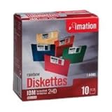 Imation 3.5IN HD 1.44MB Preformatted IBM Diskettes (10-Pack) (Discontinued by Manufacturer)