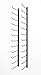 VintageView W Series Pro Wine Rack 4 - Metal Wall Mounted Wine Rack - Modern, Label Forward Wine Storage - Space Saving Wine Rack with 36 Bottle Storage Capacity (Matte Black)