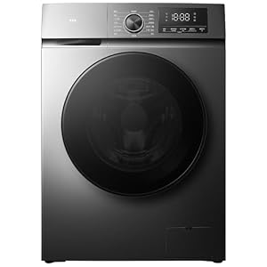 TCL ドラム式洗濯機 奥行51㎝ 幅60㎝ 超薄型 節水型 洗濯7㎏ 左開き 高温洗浄 スチームウォシュ グレー CWDV70AS