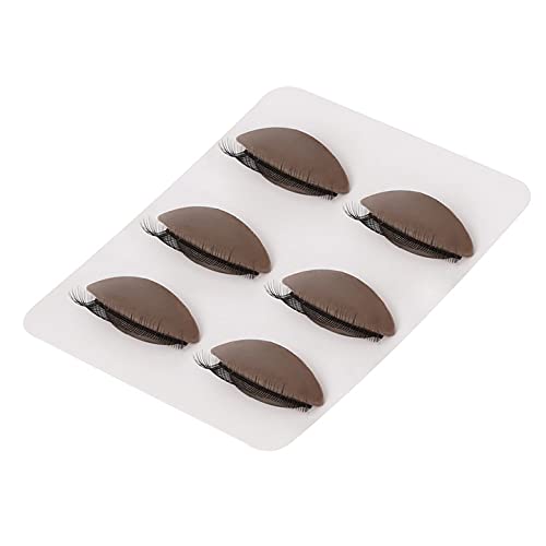 Replacement Eyelids for Eyelash Training Mannequin Head 3 Pairs with Realistic Removable Eyelids With Eyelashes (Black)