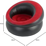 Unibos Air Chair Inflatable Sofa Red/Black Indoor Outdoor Use view 2