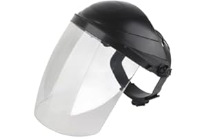 KENANLAN Safety Face Shield - Lightweight - with Clear Face Shield, Impact Resistant Safety Face Shield, Safety Screen Mask f