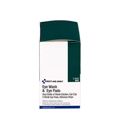 10 Piece Eye Wash Kit - 4 Oz. Eyewash, Eye Pads & Adhesive Strips, 1 Set/Box - Emergency Kit Trauma Kit First Aid Cabinet Refill - Thumbnail 2
