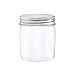 Darice Plastic Lids, 8 Ounces, 6 Pack Storage Jars, Clear 6 Count