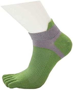 Rikay 1 Pair Mens Five Finger Toe Socks Athletic Running Low Ankle Socks Stretchy Sport Stocking 6 Colors Gifts for Men