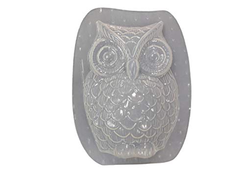 Large Garden Owl Concrete or Plaster Mold 7229