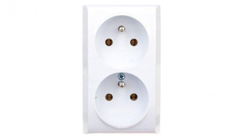 Ospel GN-2BC/00 Socket White IP20, 16 A 60 mm 40 mm 100 mm