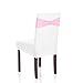 Anself 50PCS Wedding Elastic Spandex Chair Cover Sashes Bows Elastic Chair Bands with Buckle for Party Hotel Event Decorations