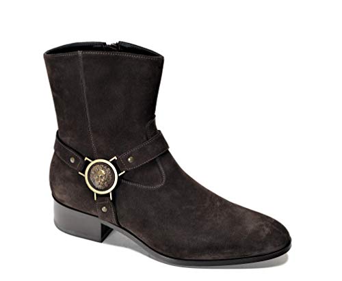 Versus Versace Men's Suede Leather Ankle Boot Brown US11 IT44