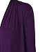 LL WSK850 Womens Draped Open- Front Cardigan XXL DARK_PURPLE