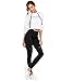 SweatyRocks Women's High Waisted Knit Mesh Insert Pants Tummy Contro Workout Athletic Yoga Leggings Black S