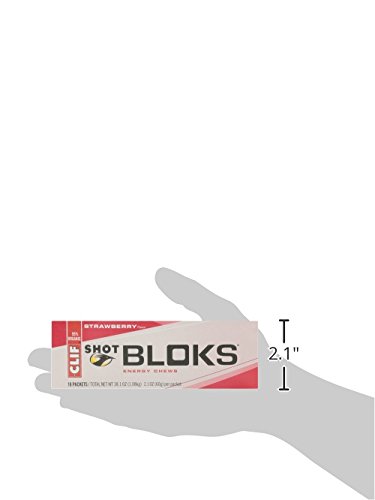 CLIF SHOT GEL STRAWBERRY, 2.1 OZ