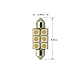 Partsam 8PCS 36mm Festoon 6 SMD LED Bulbs for Car Interior Map Dome Lights, Purple