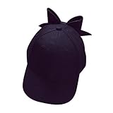 Clearance! Wensltd Women Pure Color Bowknot Hat Hip Hop Cap Flat (Black)